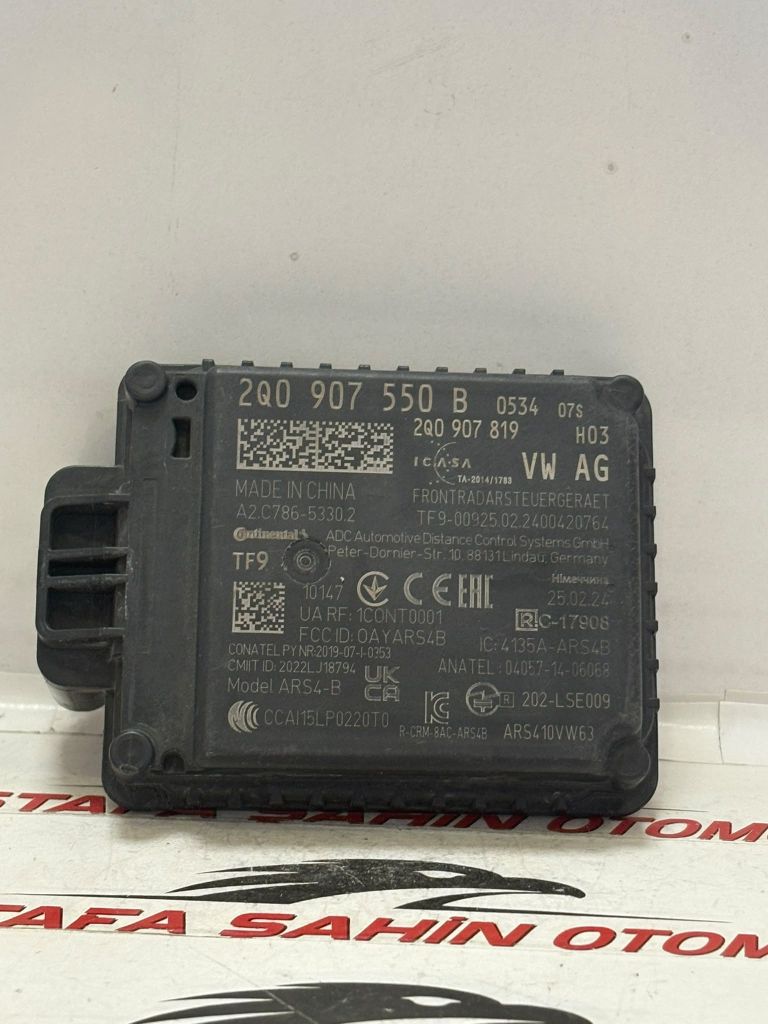 Volkswagen Tiguan SEAT SKODA  Radar Beyni 2Q0907550B